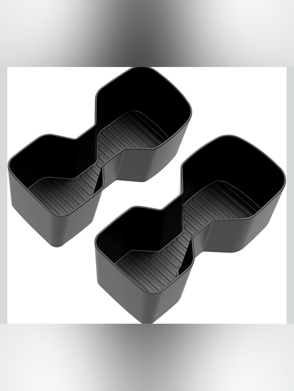 Fit for Hyundai Santa Fe 2024-2026 6/7-Seat Rear Cup Holder Inserts, 2PCS